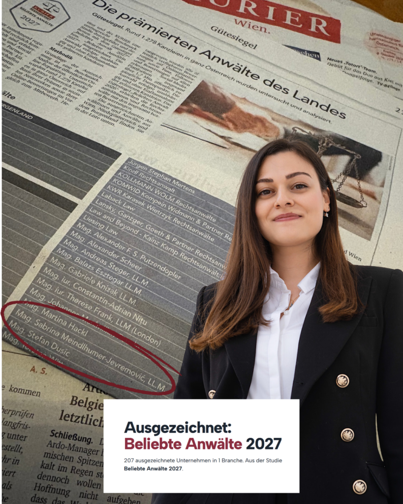 Auszeichnung Beliebte Anwältin