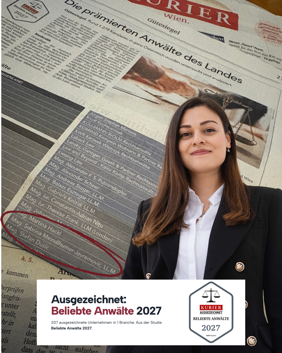 Beliebte Anwältin Wien 2027